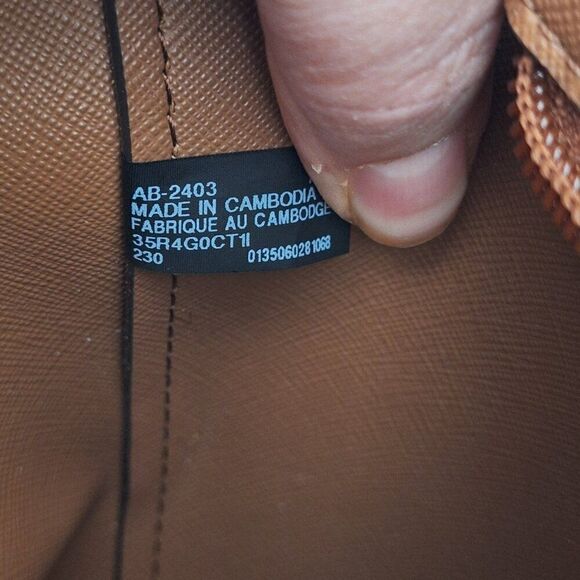 Michael Kors Brown Leather Bag Small - Picture 9 of 14